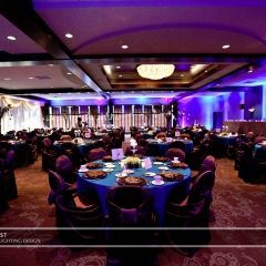 Wedding led uplighting at Brackett's Crossing 1