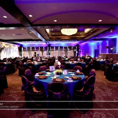 Wedding led uplighting at Brackett's Crossing 1