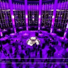 Wedding led uplighting at Carlson Rotunda 17