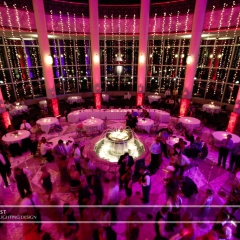 Wedding led uplighting at Carlson Rotunda 18