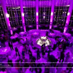 Wedding led uplighting at Carlson Rotunda 20