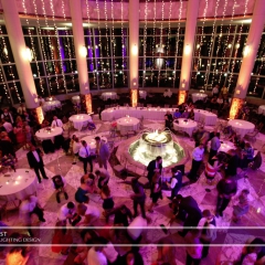 Wedding led uplighting at Carlson Rotunda 21