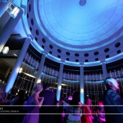 Wedding led uplighting at Carlson Rotunda 23