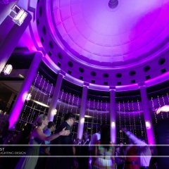 Wedding led uplighting at Carlson Rotunda 24