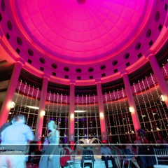 Wedding led uplighting at Carlson Rotunda 25