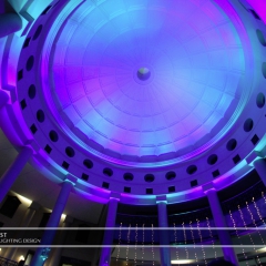 Wedding led uplighting at Carlson Rotunda 26