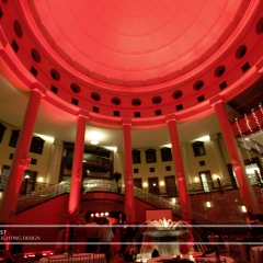 Wedding led uplighting at Carlson Rotunda 27