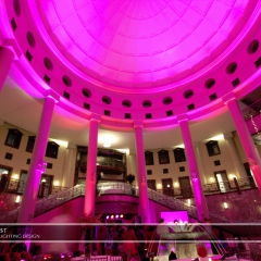 Wedding led uplighting at Carlson Rotunda 30