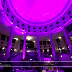 Wedding led uplighting at Carlson Rotunda 31