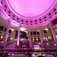 Wedding led uplighting at Carlson Rotunda 32