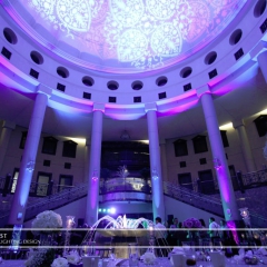 Wedding led uplighting at Carlson Rotunda 35