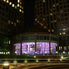 Wedding led uplighting at Carlson Rotunda 13