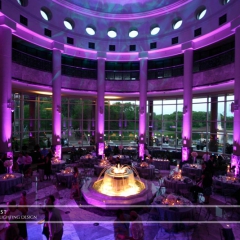 Wedding led uplighting at Carlson Rotunda 3