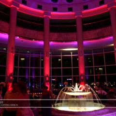 Wedding led uplighting at Carlson Rotunda 5