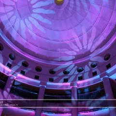 Wedding led uplighting at Carlson Rotunda 2