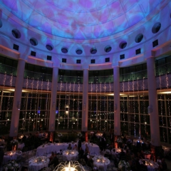 Wedding led uplighting at Carlson Rotunda 8