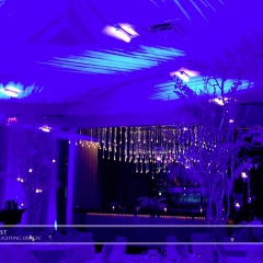 Wedding led uplighting at Chambers 1