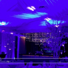 Wedding led uplighting at Chambers 1