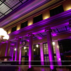 Wedding led uplighting at Christos Union Depot 4