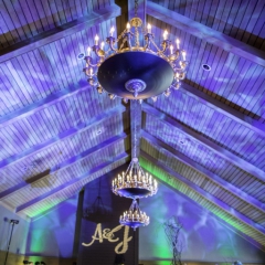 Wedding Uplighting at Dellwood Hills 15