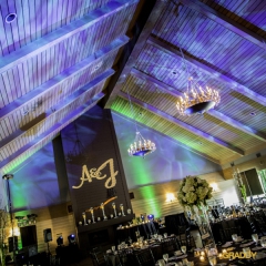 Wedding Uplighting at Dellwood Hills 17