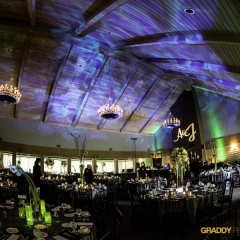 Wedding Uplighting at Dellwood Hills 34