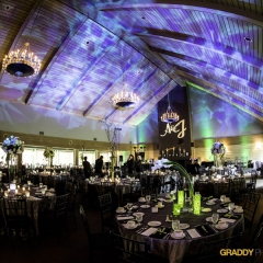 Wedding Uplighting at Dellwood Hills 35
