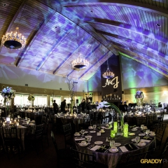 Wedding Uplighting at Dellwood Hills 35