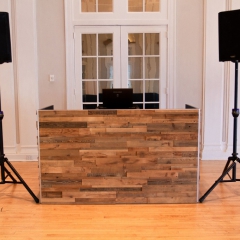 4 DJ Booth - 3D Reclaimed Wood