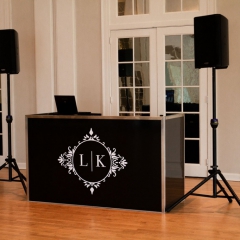 5 DJ Booth - Black Custom Monogram 2