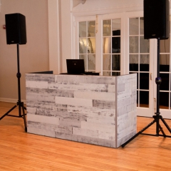 2 DJ Booth - White Reclaimed Wood 2