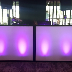 Spandex-DJ-booth with uplighting