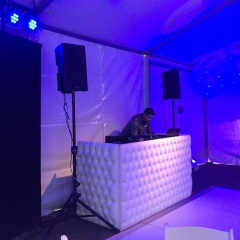 tent tufted white dj booth 1