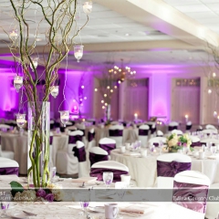 Wedding led uplighting at Edina Country Club 1