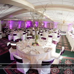 Wedding led uplighting at Edina Country Club 2