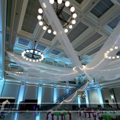 Wedding led uplighting at Great Hall 19