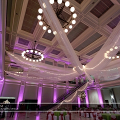 Wedding led uplighting at Great Hall 24