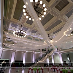 Wedding led uplighting at Great Hall 25