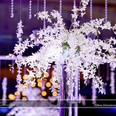 Wedding led uplighting at Hilton  1