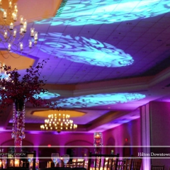 Wedding led uplighting at Hilton  4