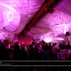 Wedding led uplighting at Interlachen  3