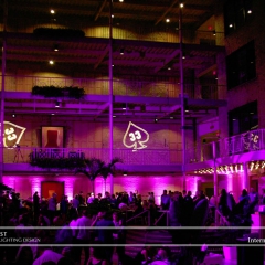 Wedding led uplighting at International Market Square 3