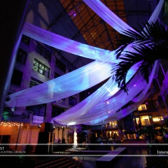 Wedding led uplighting at International Market Square 5