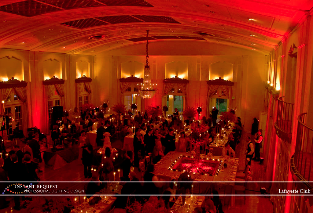 Lafayette Club Uplighting Mn Wedding Dj Instant Request Wedding Led Uplighting At Lafayette Club 1