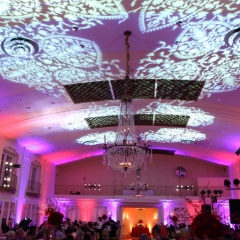Wedding led uplighting at Lafayette Club 23
