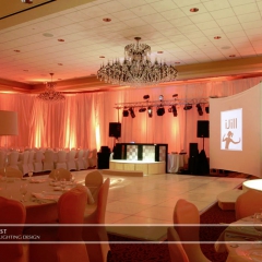 Wedding led uplighting at Marina Inn 2