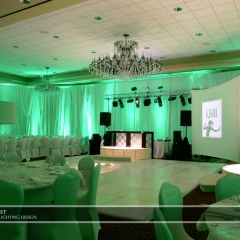 Wedding led uplighting at Marina Inn 3