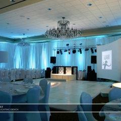 Wedding led uplighting at Marina Inn 4