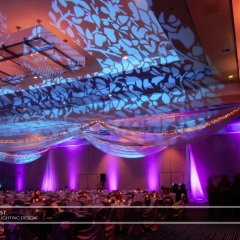 Wedding led uplighting at Marriott 5