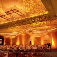 Wedding led uplighting at Marriott 8